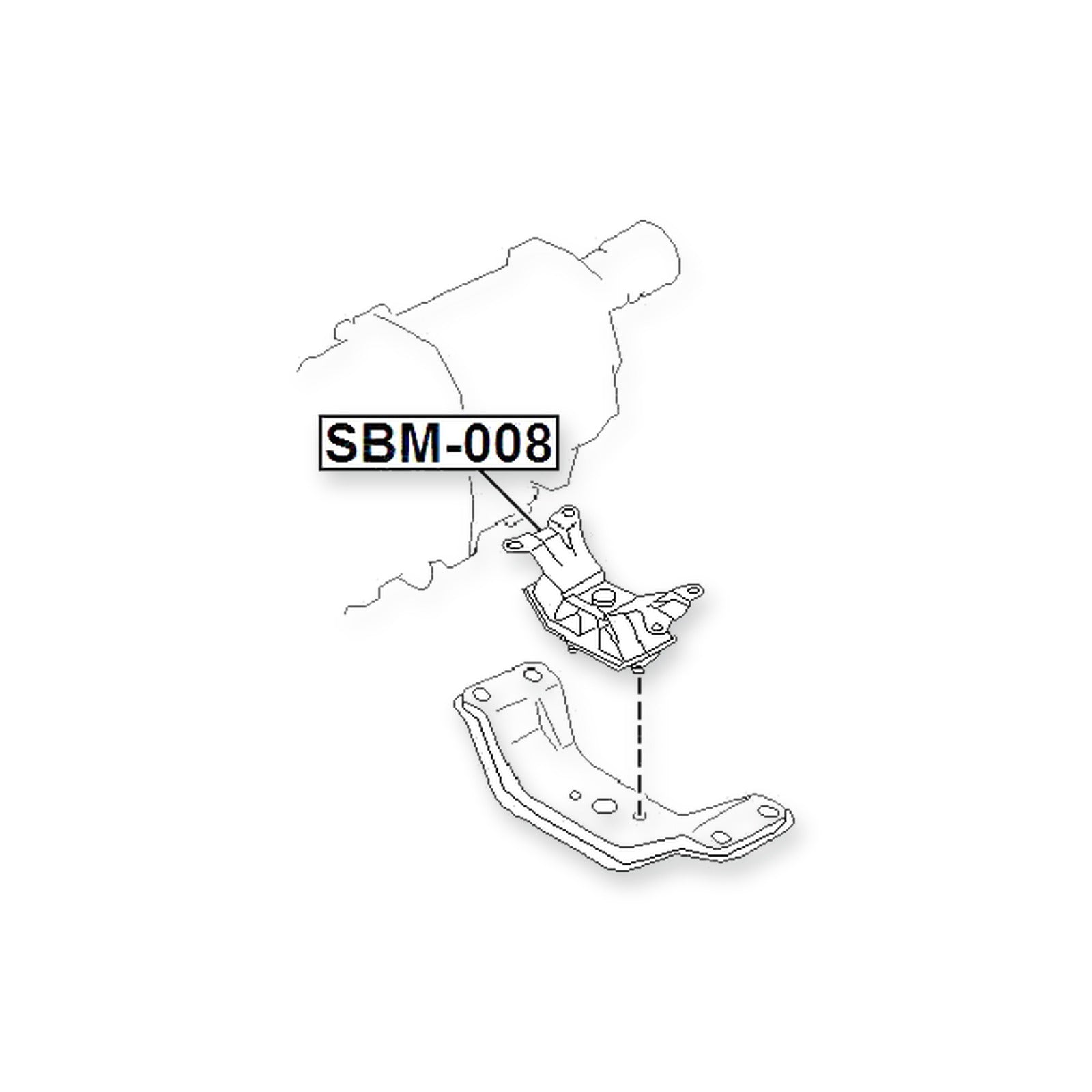 Subaru Impreza G10 Rear Engine Mount Mt 4WD