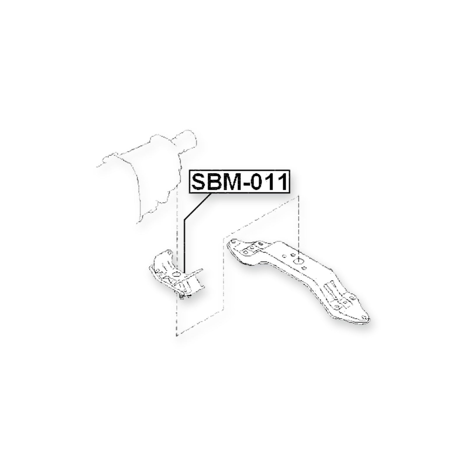 Subaru Exiga Y10 Rear Engine Mount At
