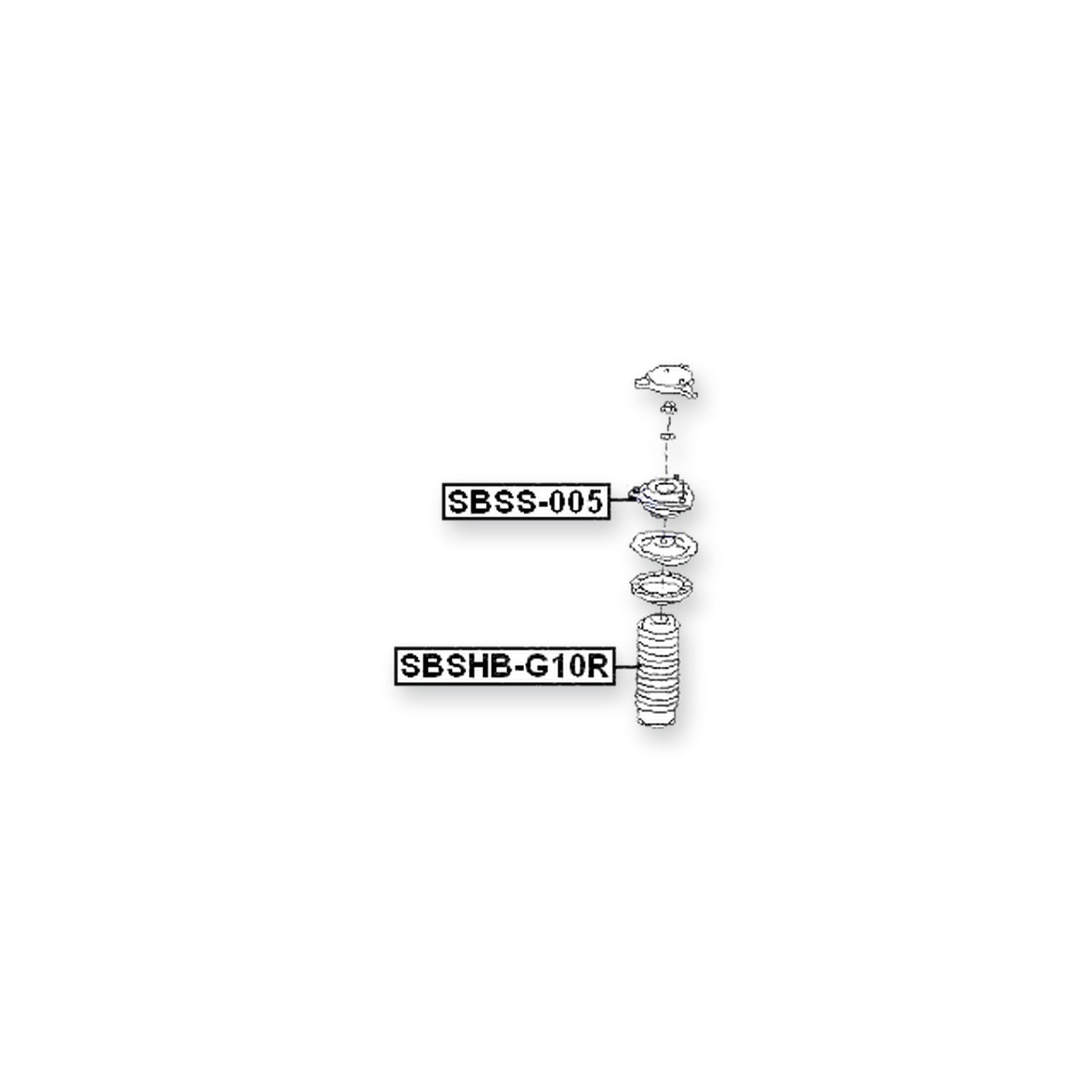 Subaru Impreza G10 Rear Shock Absorber Mounting