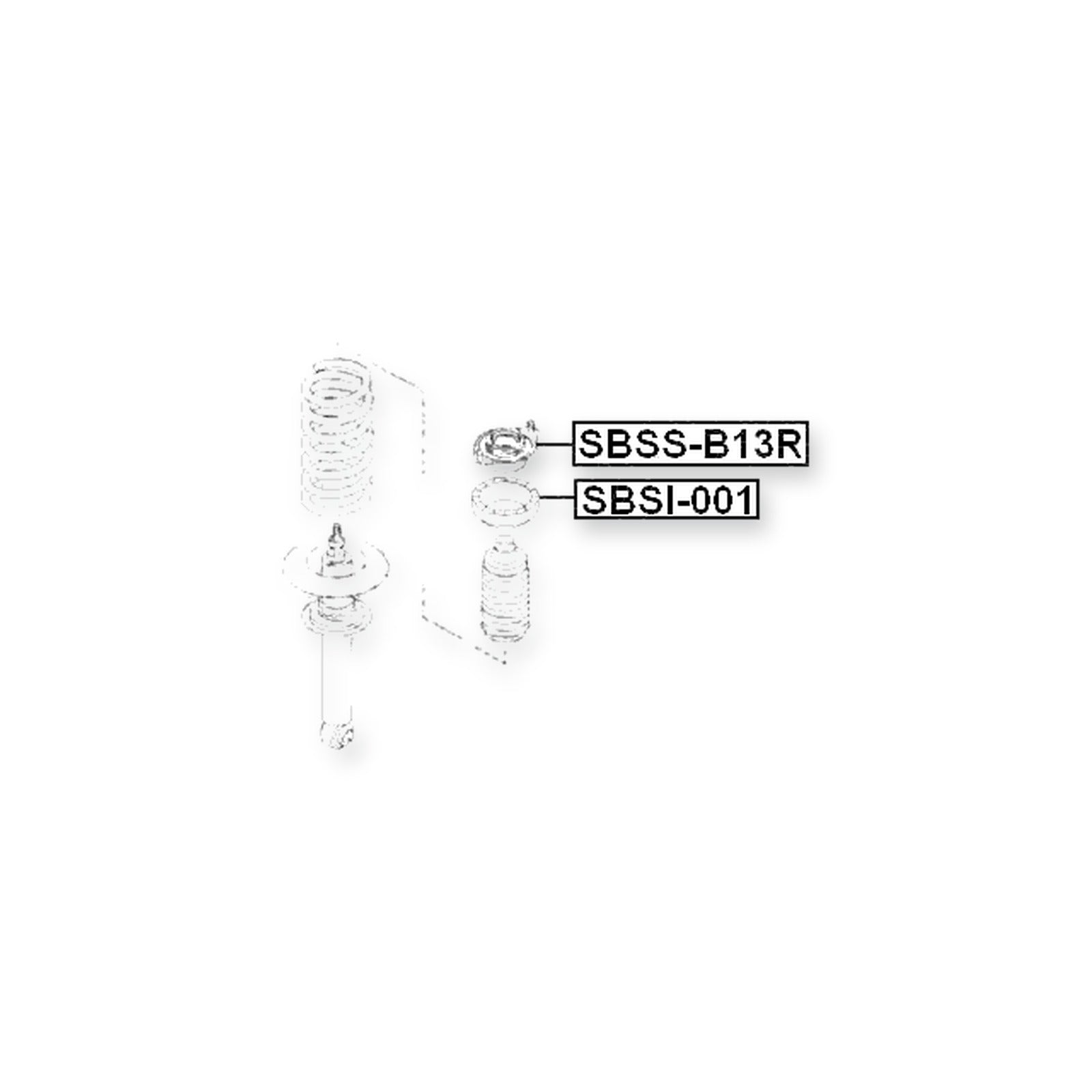 Subaru Impreza G11 Rear Shock Absorber Mounting