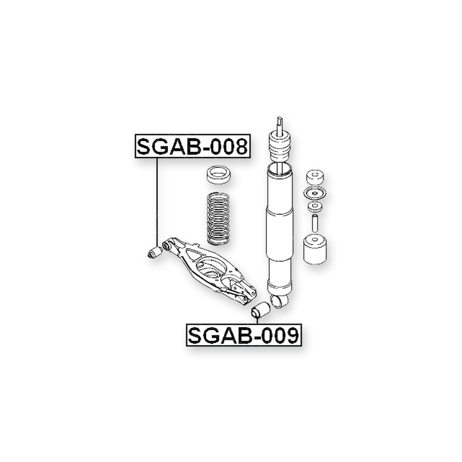 SsangYong Chairman Rear Inner Rod Bushing