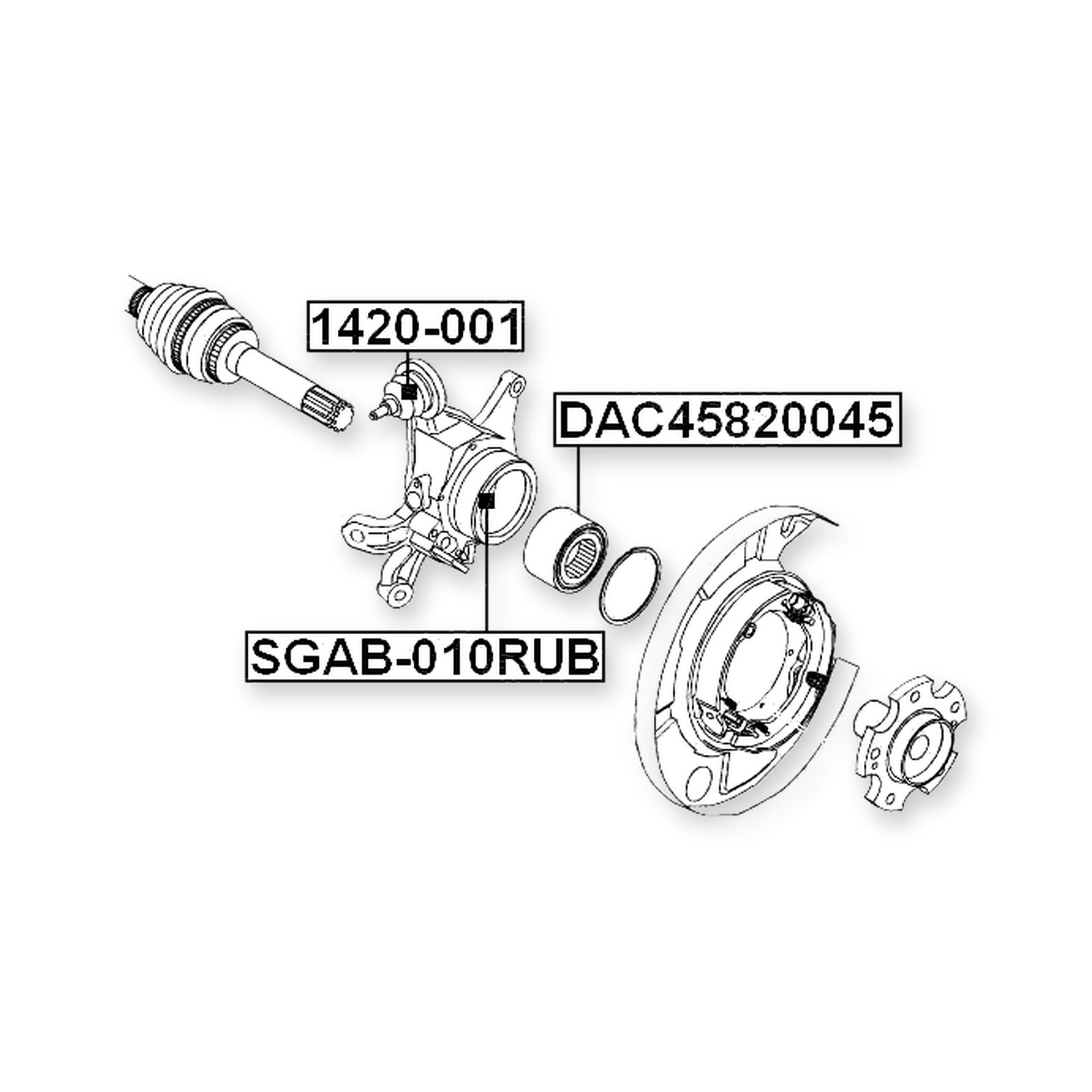 SsangYong Chairman Rear Lower Knuckle Bushing