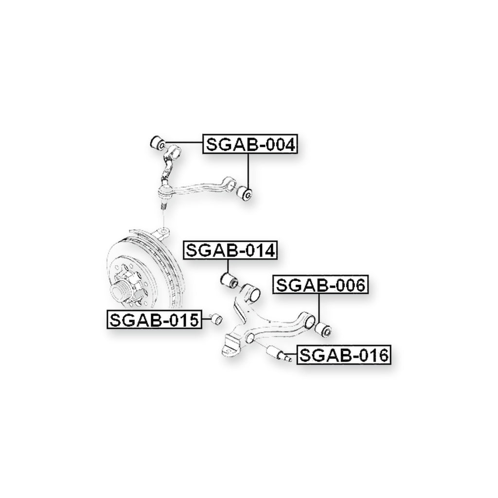 SsangYong Actyon Front Lower Bushing, Control Arm