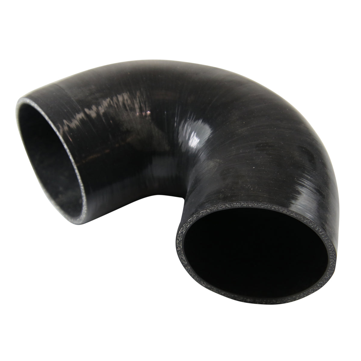 TFI Racing Silicone Hose Black 135 Deg Elbow 89mm (3.5") ID, 50mm Leg Length