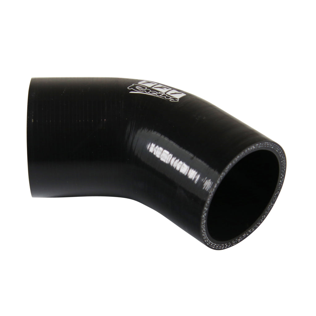 TFI Racing Silicone Hose Black 45 Deg Elbow 57mm (2.25") ID, 50mm Leg Length