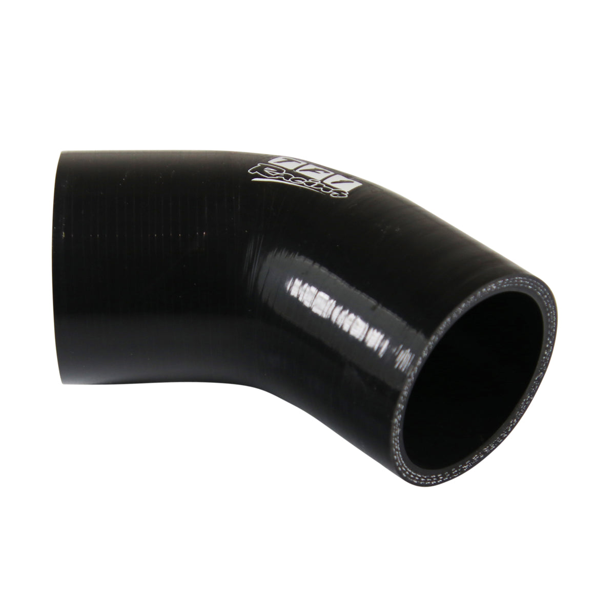 TFI Racing Silicone Hose Black 45 Deg Elbow 57mm (2.25") ID, 50mm Leg Length