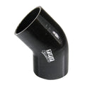 TFI Racing Silicone Hose Black 45 Deg Elbow 63mm (2.5") ID, 50mm Leg Length