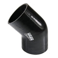 TFI Racing Silicone Hose Black 45 Deg Elbow 70mm (2.75") ID, 50mm Leg Length