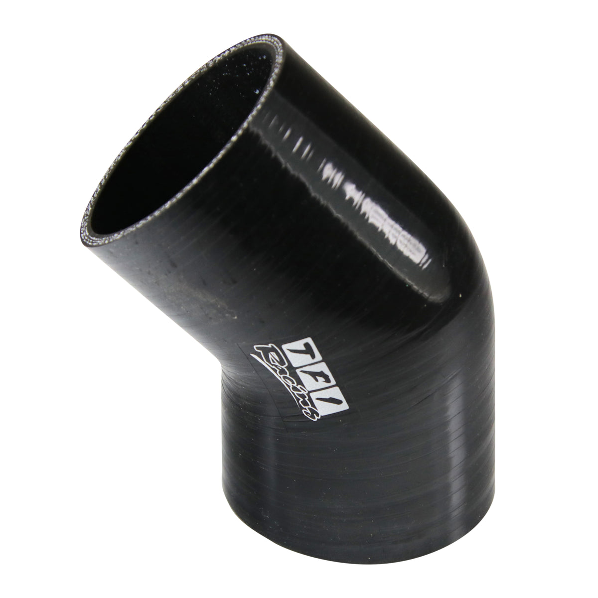 TFI Racing Silicone Hose Black 45 Deg Elbow 70mm (2.75") ID, 50mm Leg Length