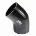 TFI Racing Silicone Hose Black 45 Deg Elbow 76mm (3") ID, 50mm Leg Length