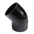 TFI Racing Silicone Hose Black 45 Deg Elbow 95mm (3.75") ID, 50mm Leg Length