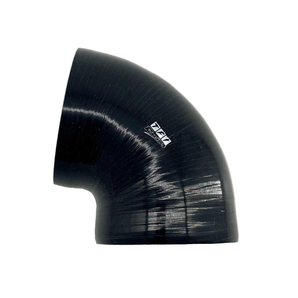 TFI Racing Silicone Hose Black 90 Deg Elbow 100mm (4") ID, 50mm Leg Length