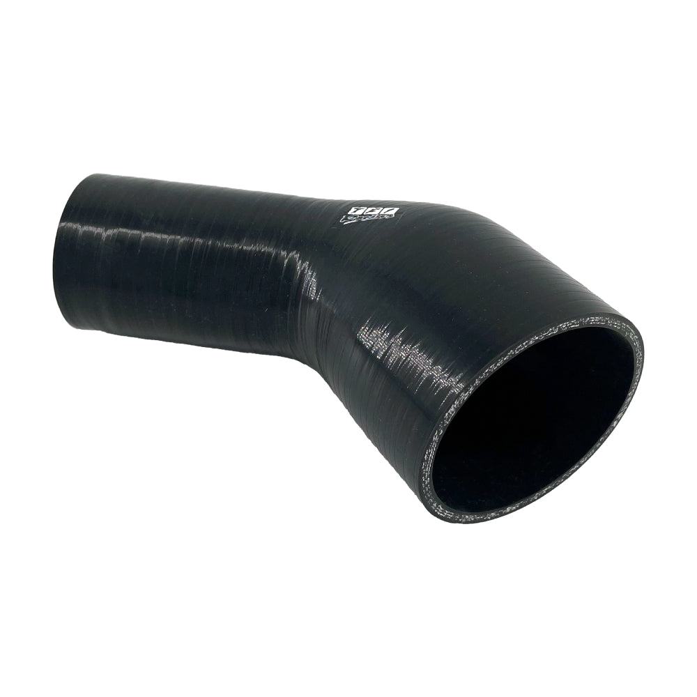 TFI Racing Silicone Hose 45 Deg Reducing Elbow 76 to 51mm (3" to 2") ID, 50mm