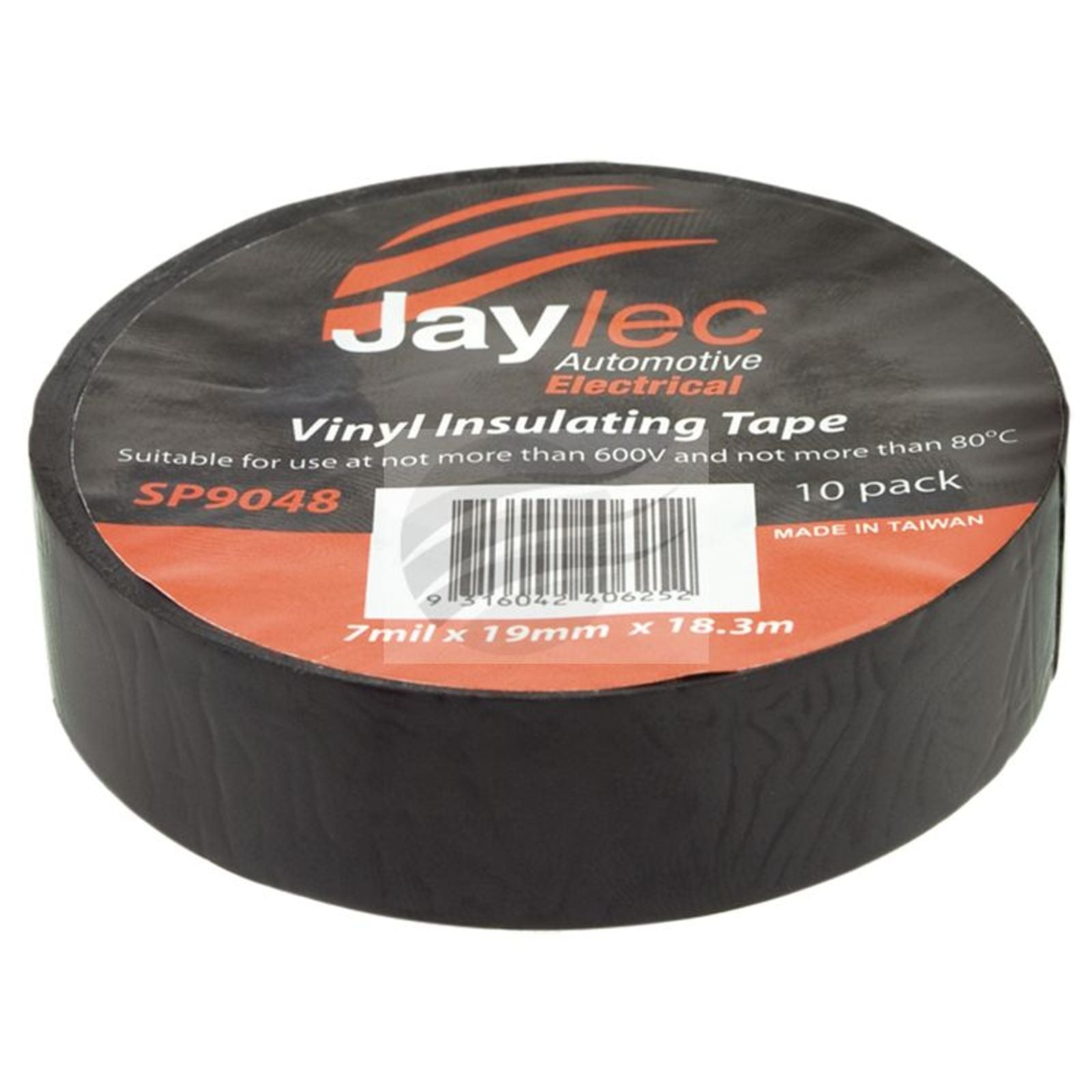 Vinyl Insulating Tape 19mm X 18.3m Black High Temp Jaylec