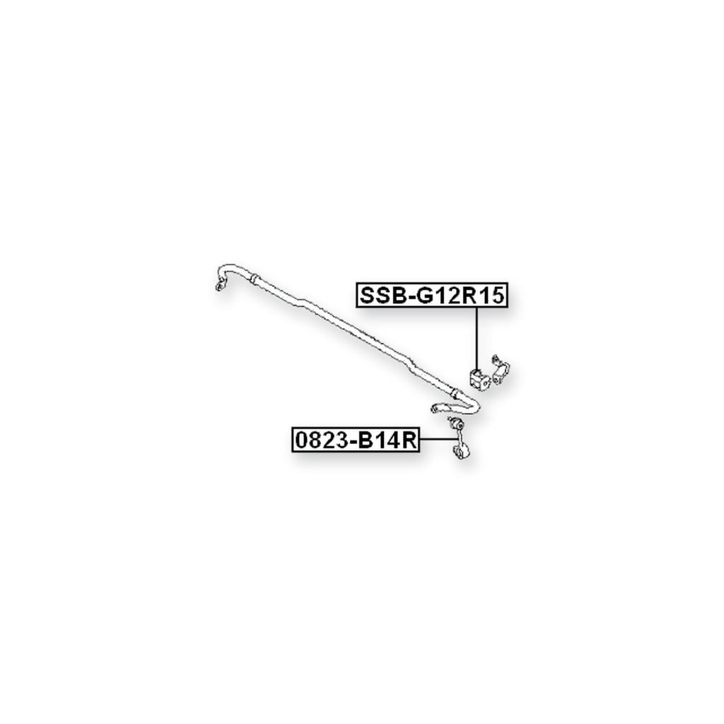 Subaru Forester S12 Rear Stabilizer Bar Bush D15