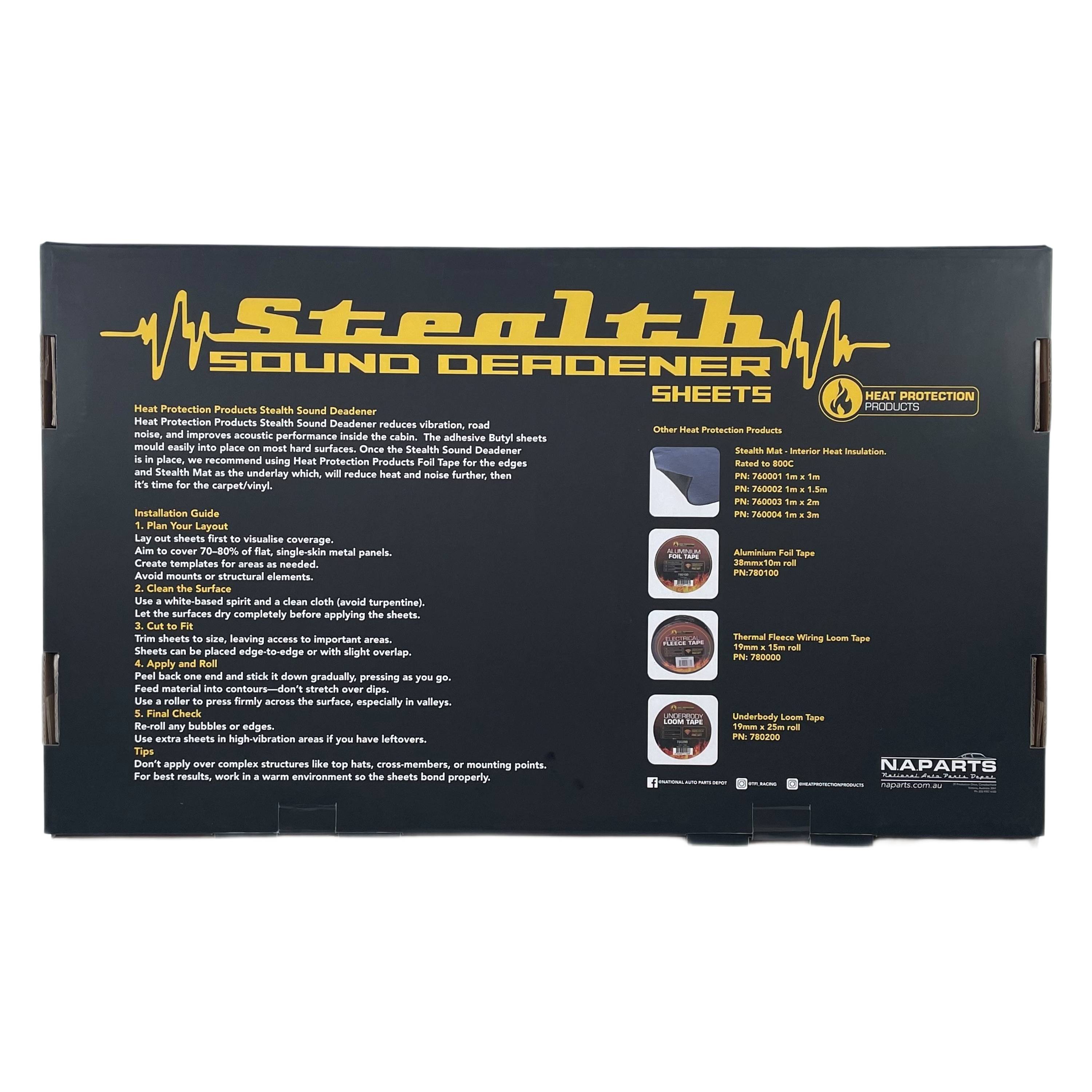 Heat Protection HPP Stealth Sound Deadener 10pk - Retail Pack