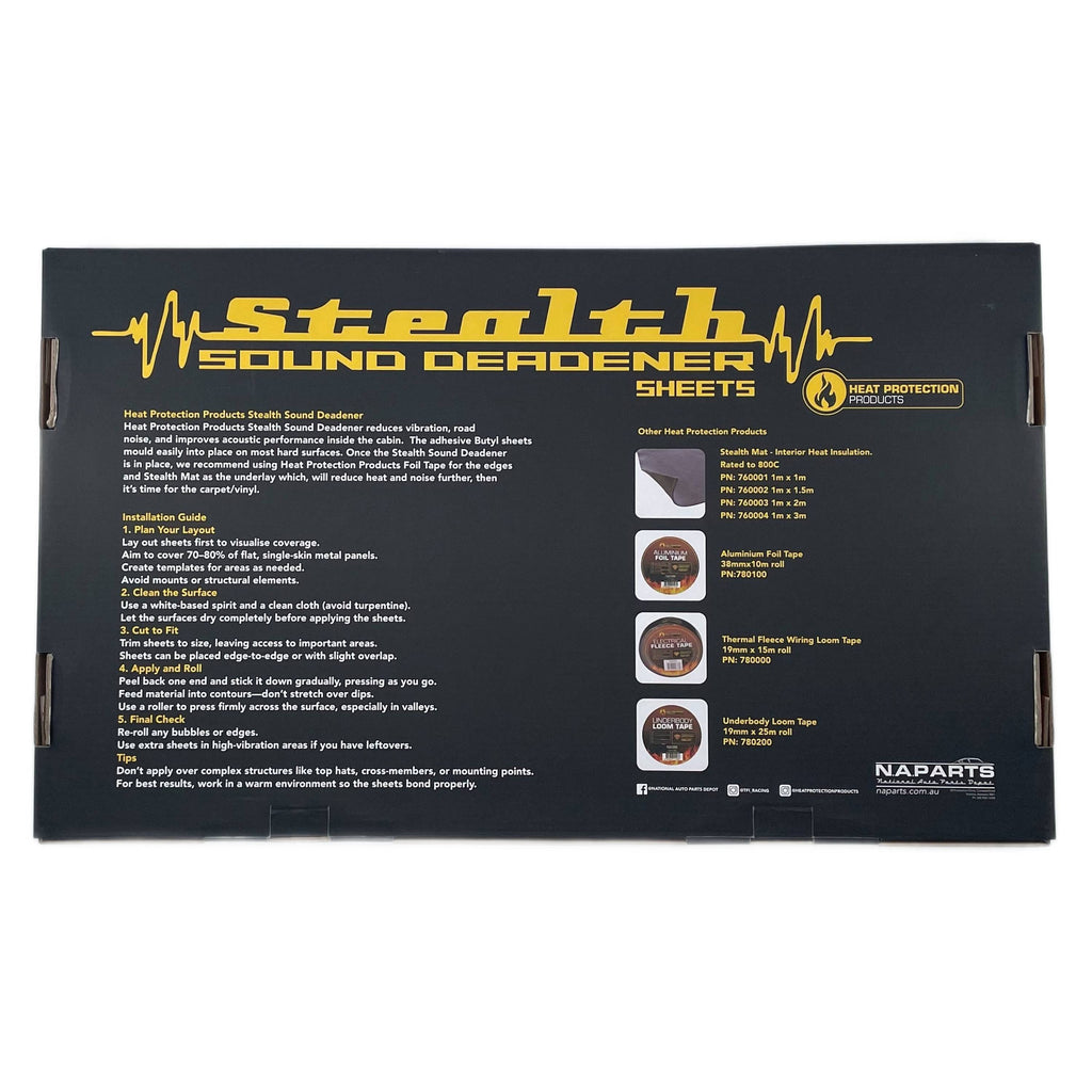 Heat Protection HPP Stealth Sound Deadener 10pk - Trade Pack