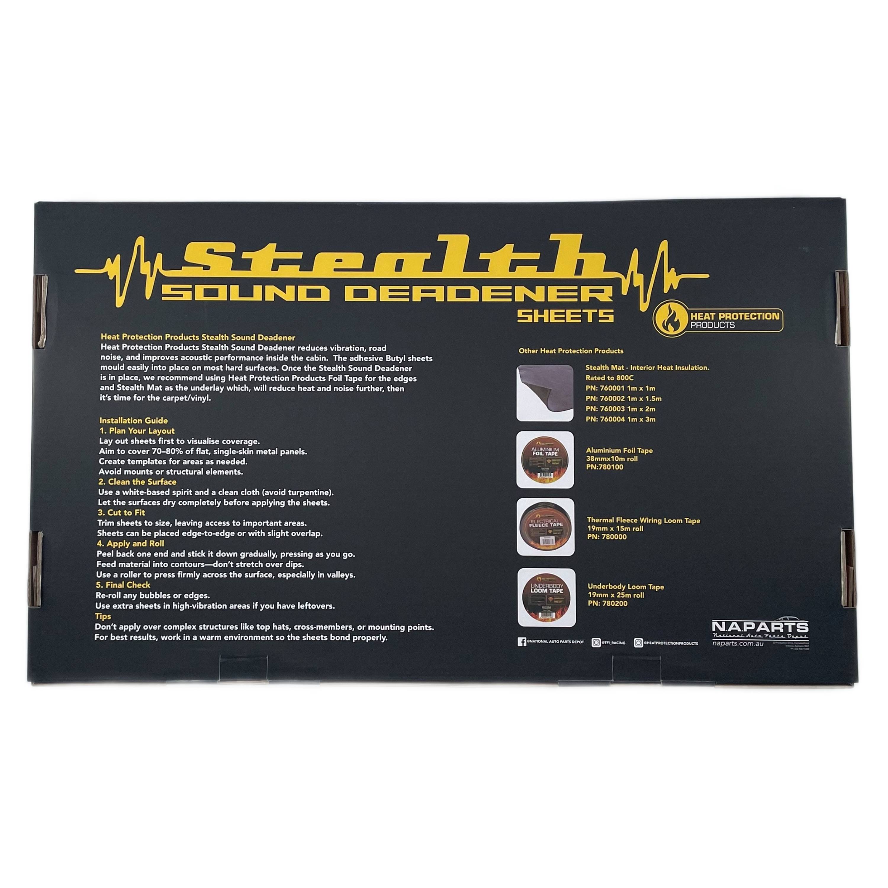 Heat Protection HPP Stealth Sound Deadener 10pk - Trade Pack
