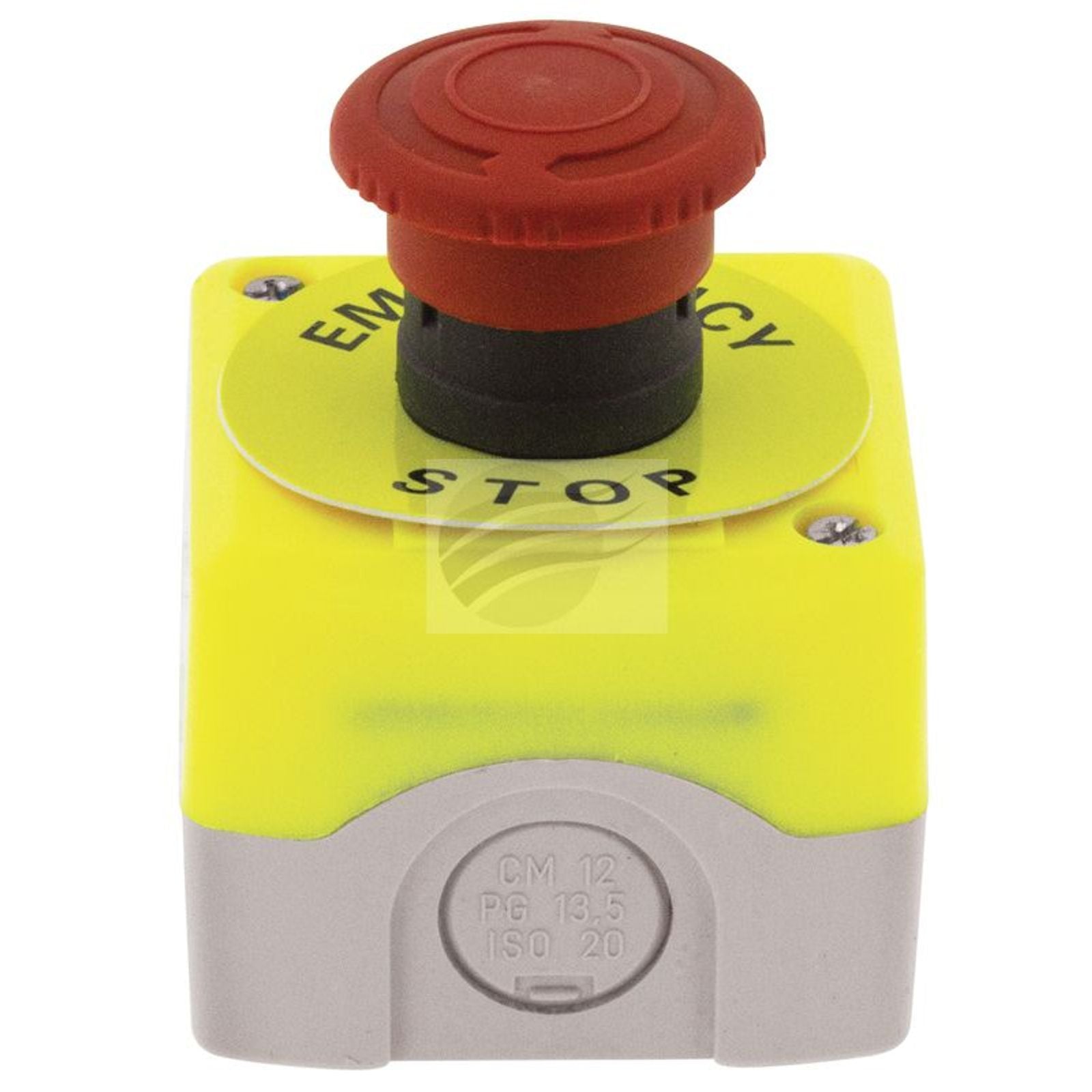 JAYLEC Emergency Stop Switch Latching N/closed & N/open Contacts Plastic Case