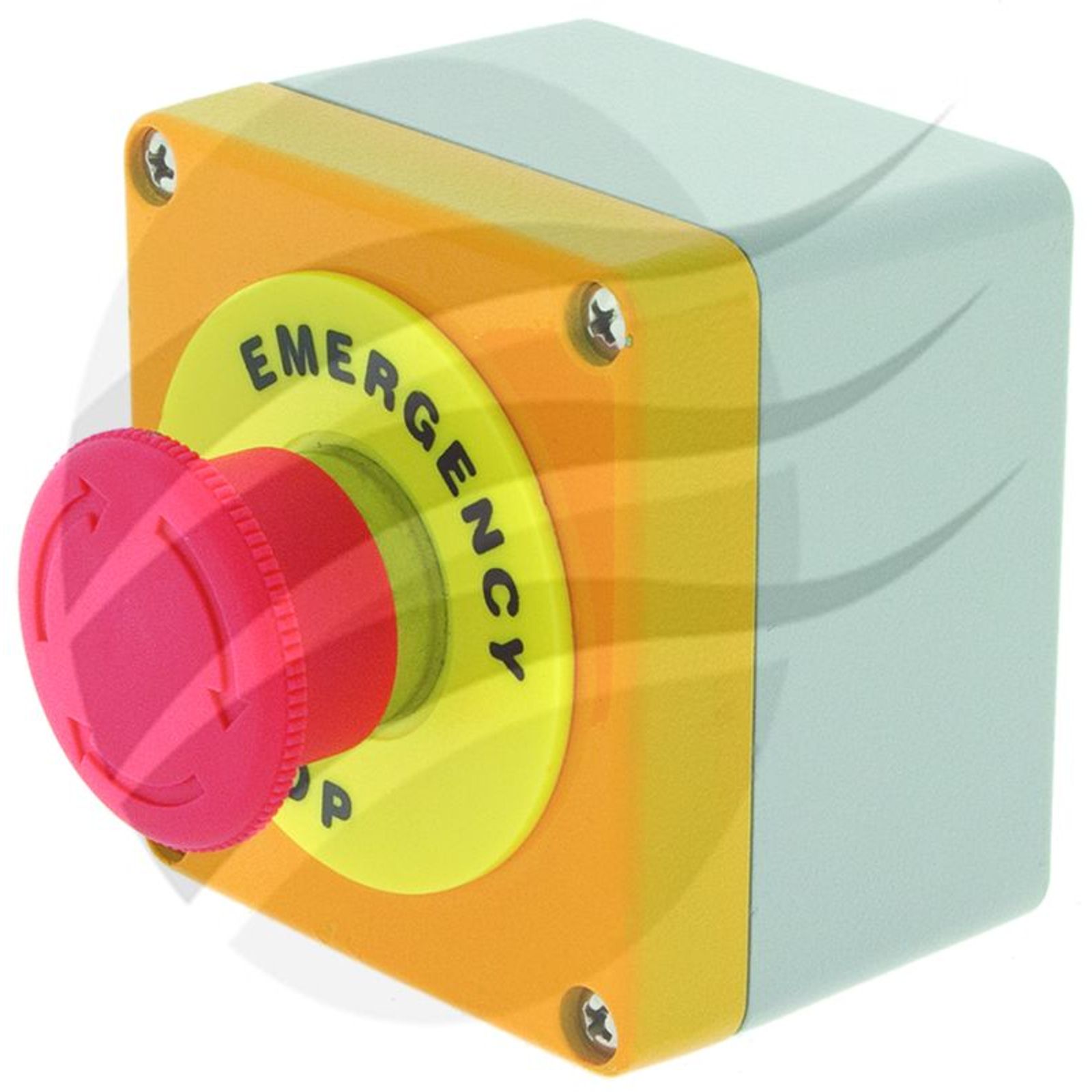 JAYLEC Emergency Stop Switch Latching N/closed & N/open Contacts Metal Case