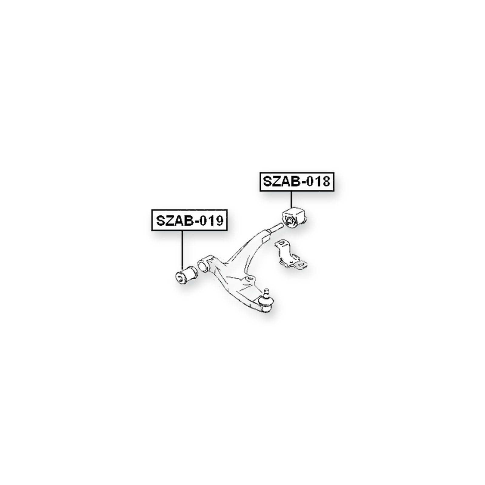 Suzuki Baleno/Esteem SY413 Front Lower Bushing, Control Arm 1995-2001