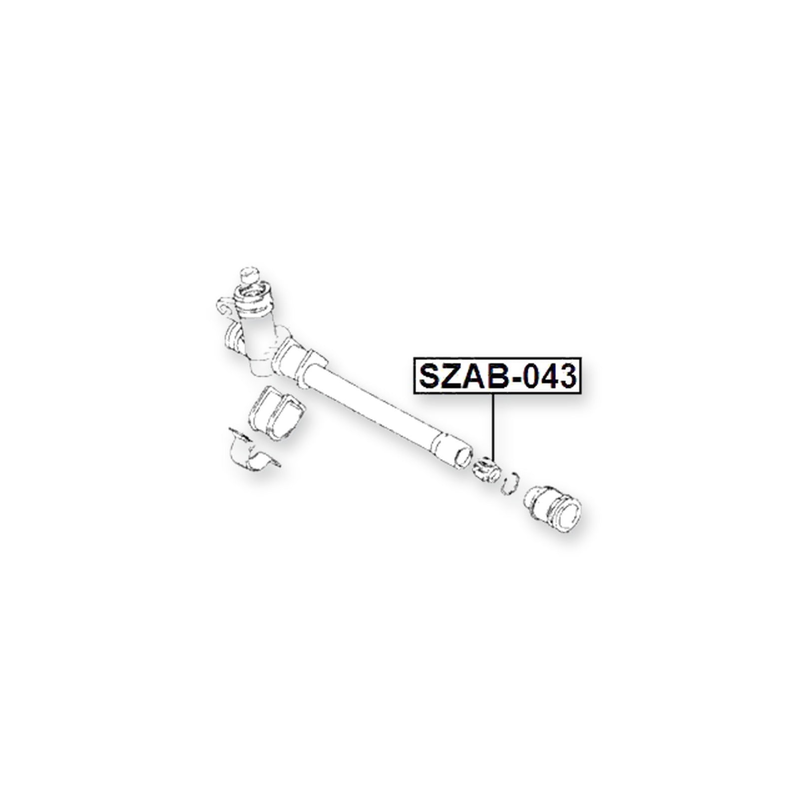 Suzuki Ignis RG413 Steering Rack Bushing 2000-2008