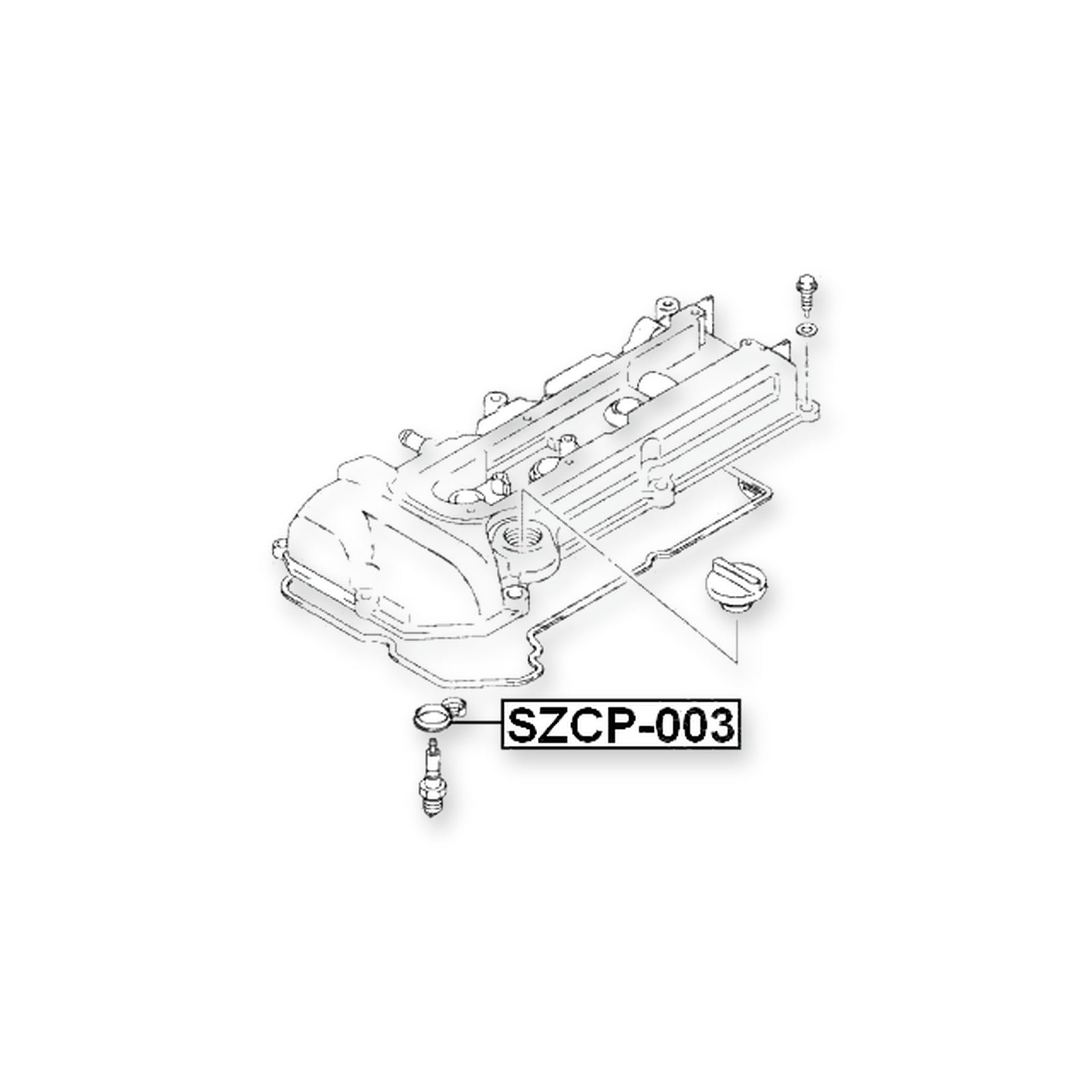 Suzuki Grand Vitara JB416X Seal Ring, Spark Plug Tube