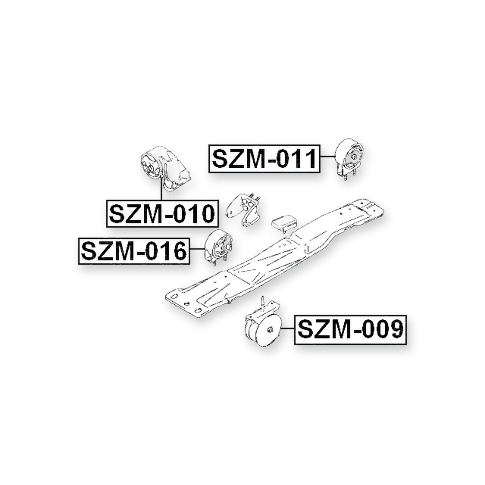 Suzuki Baleno/Esteem SY413 Front Engine Mount 1995-2001