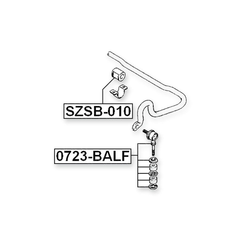 Suzuki Aerio Front Stabilizer Bar Bush D24 1995-2001