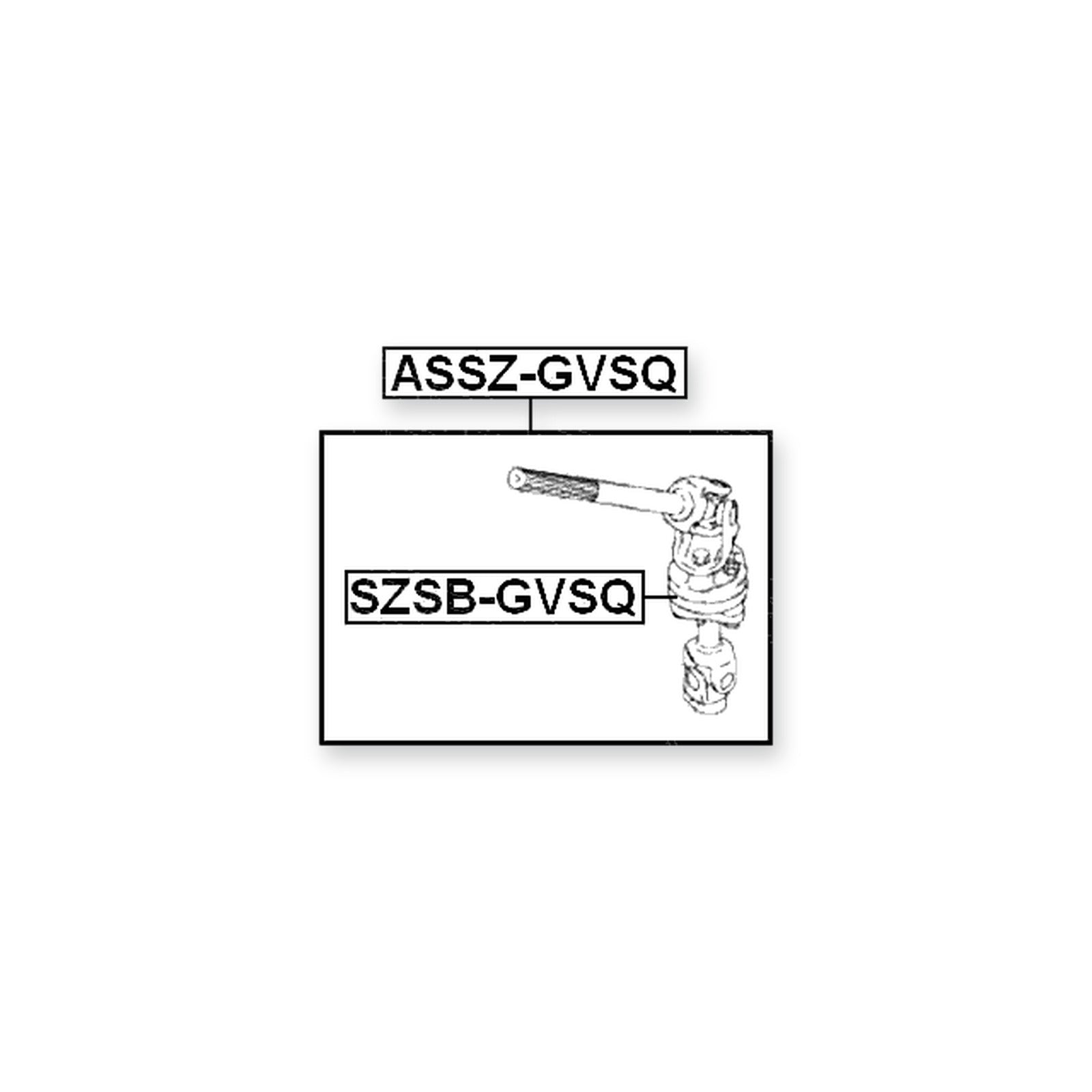 Suzuki Escudo SQ416L-2 Lower Bushing, Intermediate Steering Shaft 1998-2006