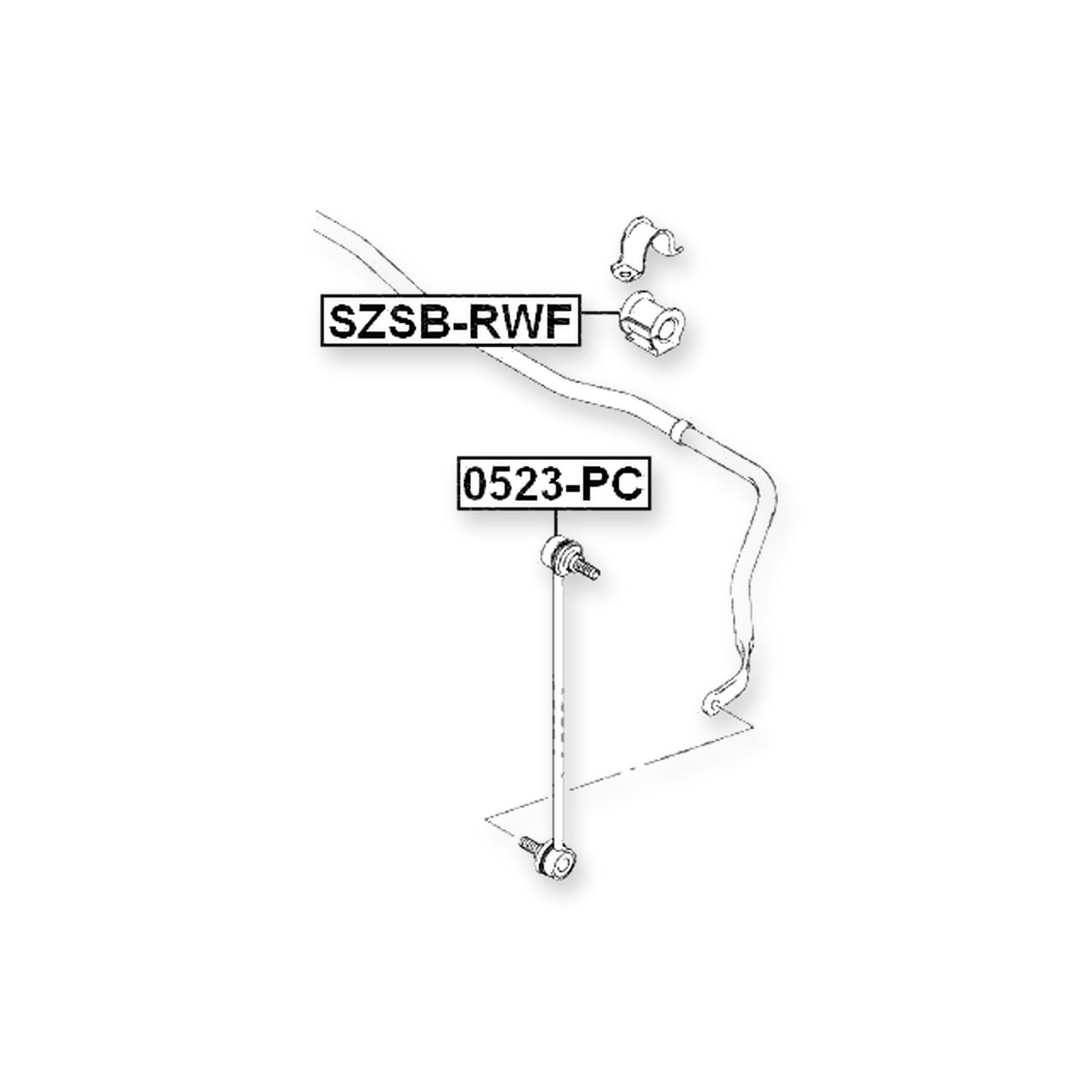 Suzuki SX4 RE420-5 Front Stabilizer Bar Bush D23 2006-2013