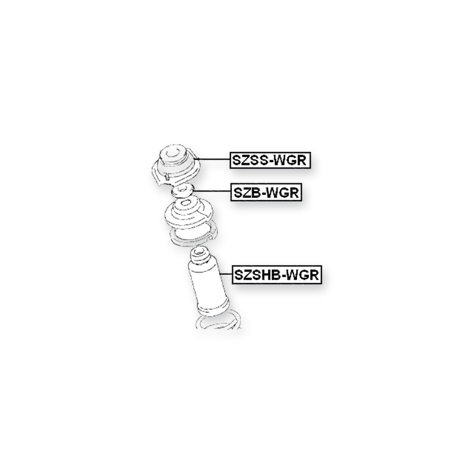 Suzuki Ignis RG413 Front Shock Absorber Mounting 2004-2008