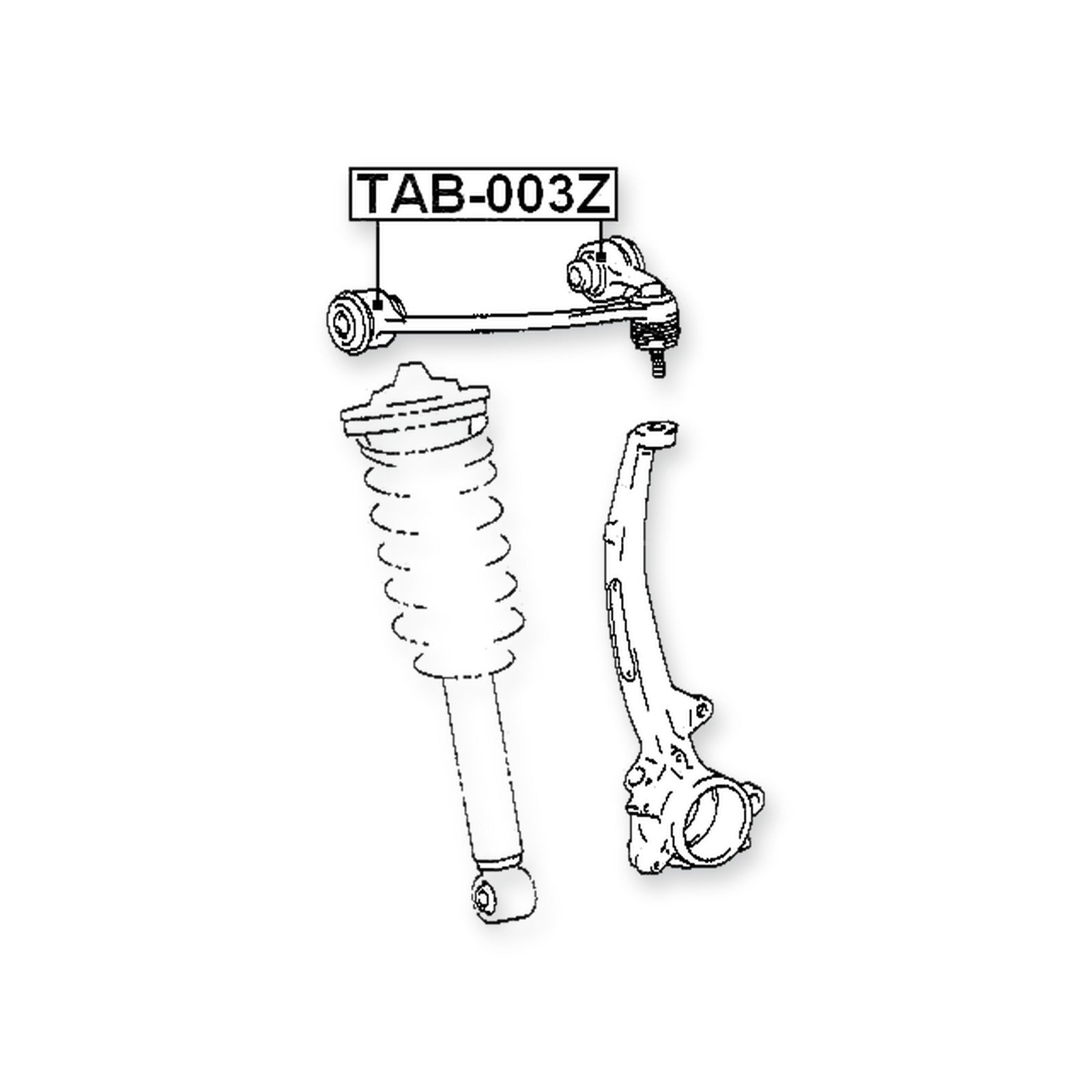 Lexus LS400 UCF20 Front Upper Bushing, Control Arm
