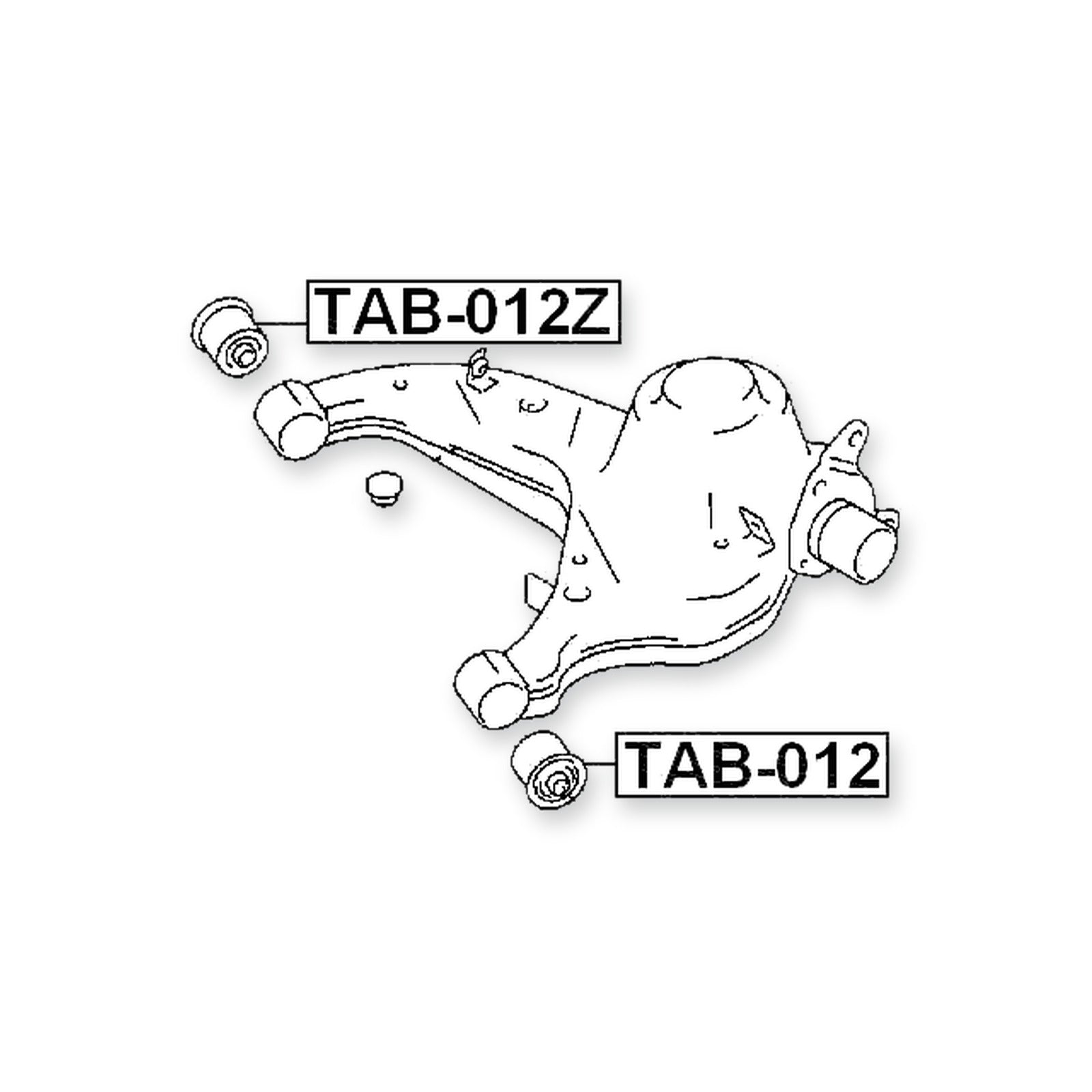 Toyota Crown Rear Lower Bushing, Control Arm