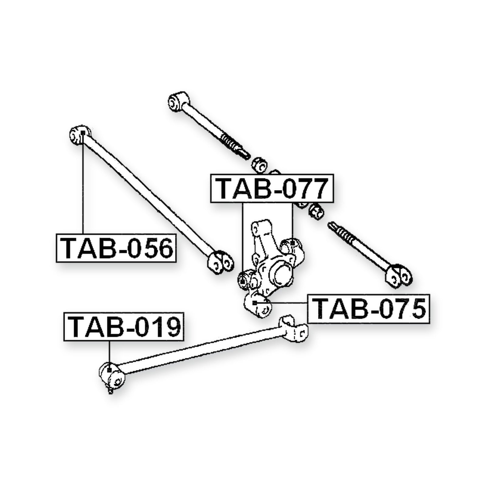 Toyota Avensis Front Bushing, Trailing Arm