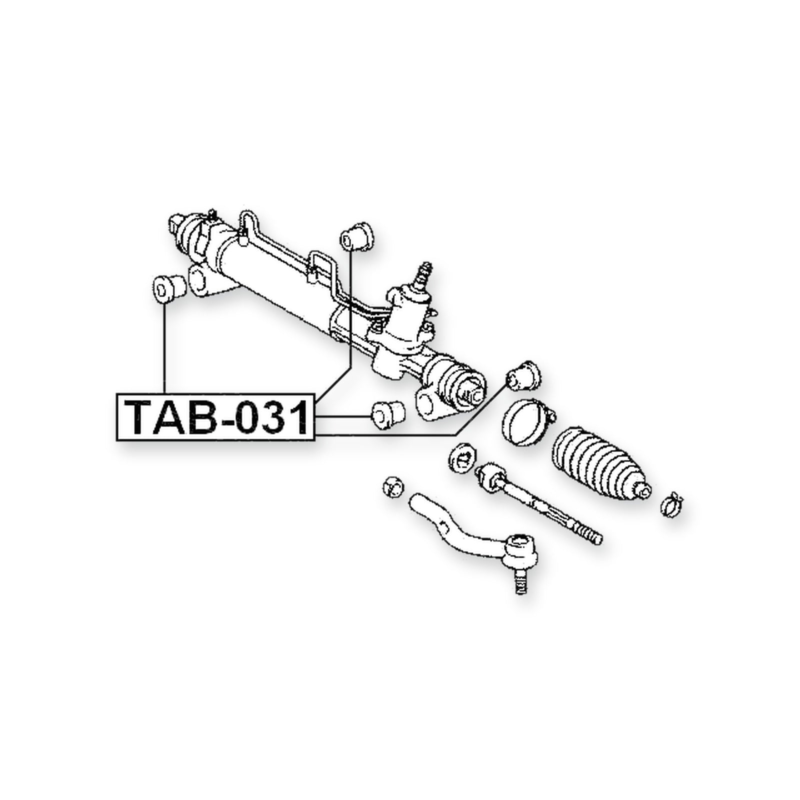 Daihatsu Altis Steering Rack Bushing