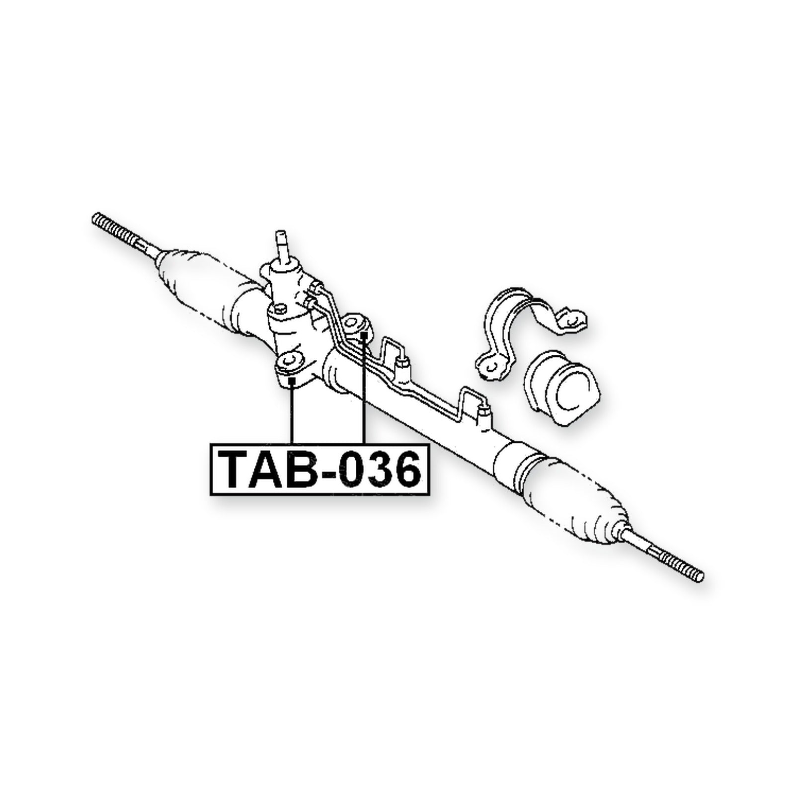 Toyota Caldina Steering Rack Bushing