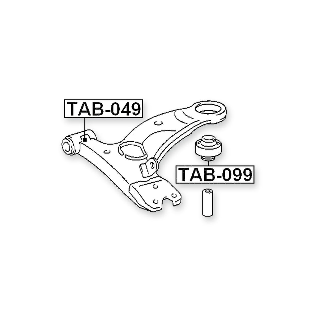 Toyota Gaia Front Lower Bushing, Control Arm