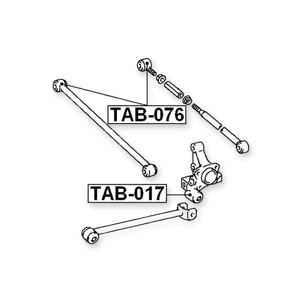 Toyota Camry Front Bushing, Transverse Arm