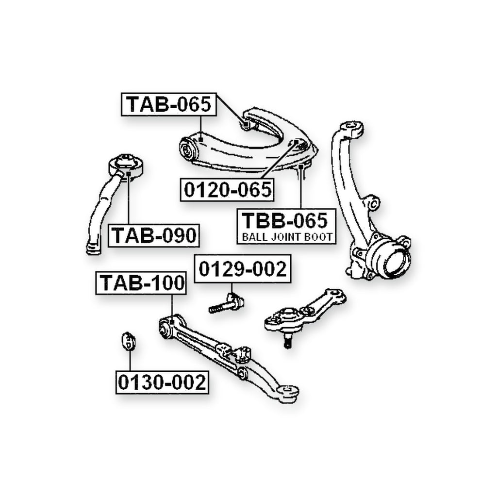 Toyota Altezza/Altezza Gita Front Lower Bushing, Control Arm