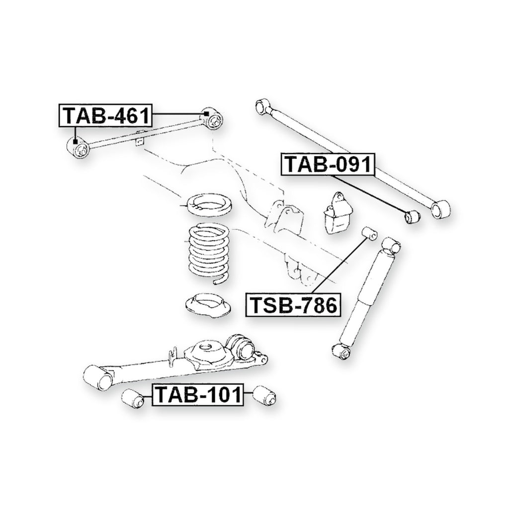 Toyota Lite/Townace Front Bushing, Trailing Arm