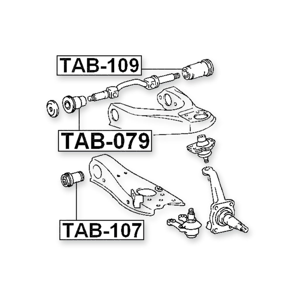 Toyota Deliboy Front Lower Bushing, Control Arm