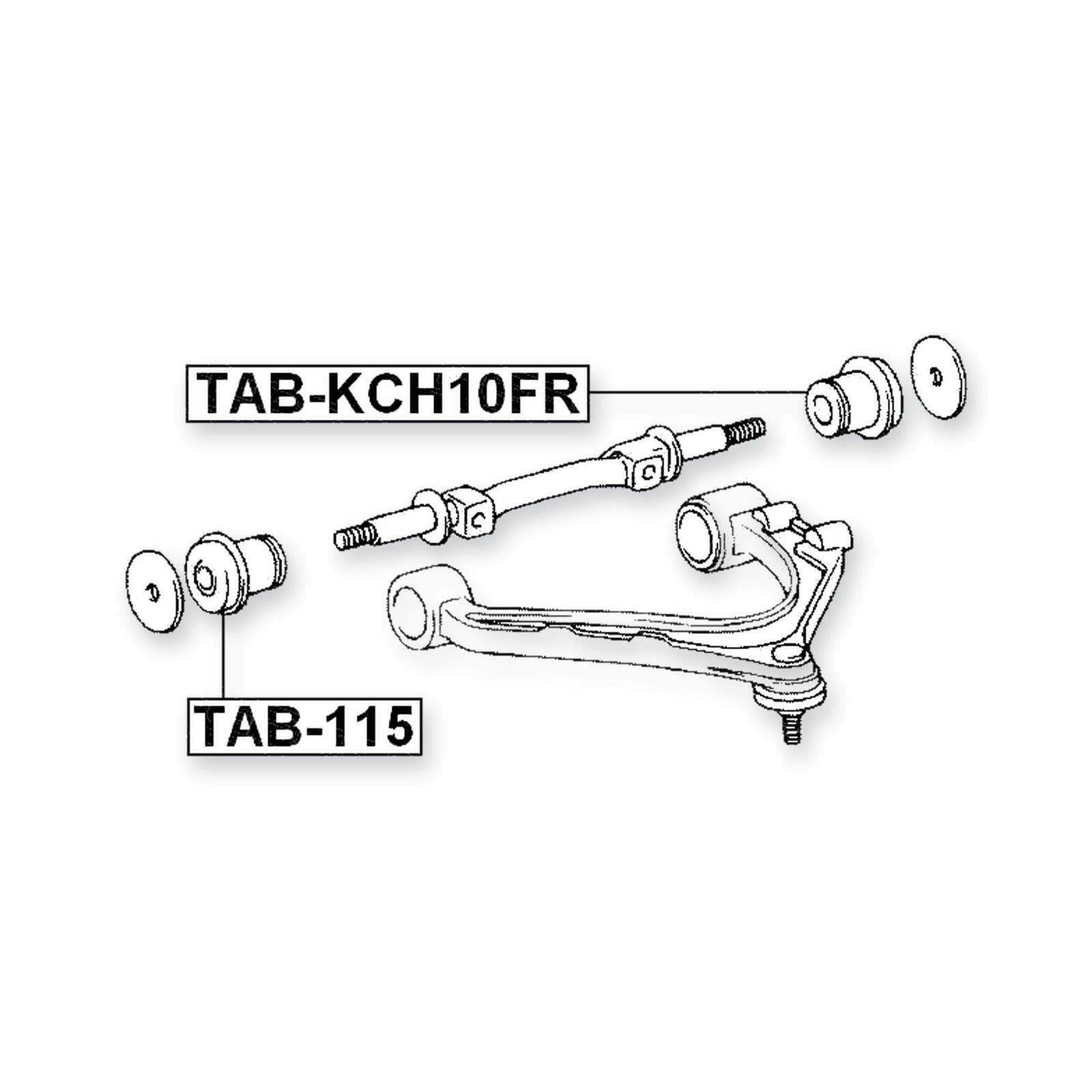 Toyota 4-Runner Truck Front Upper Bushing, Control Arm