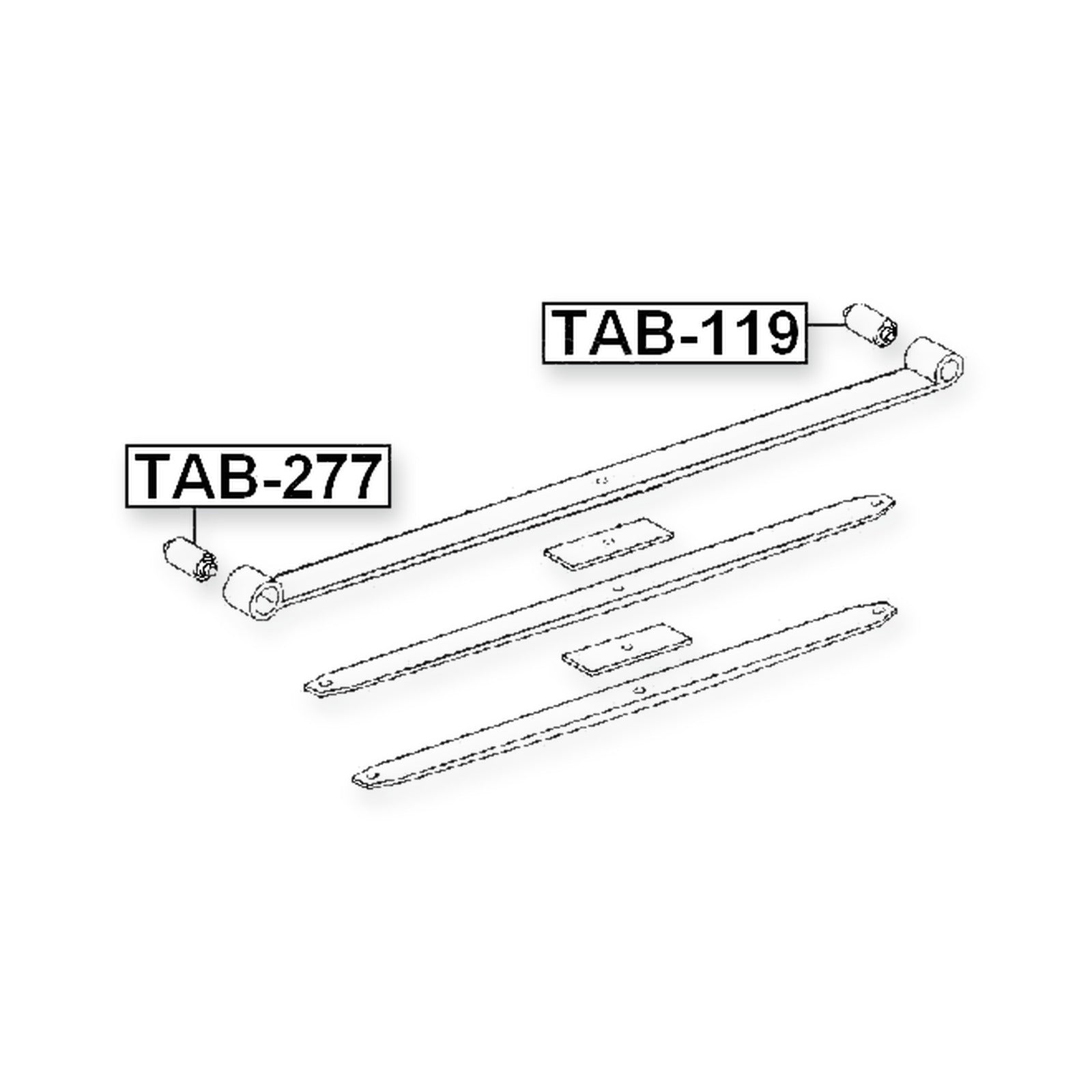 Toyota 4-Runner Truck Rear Leaf Spring Bushing & More