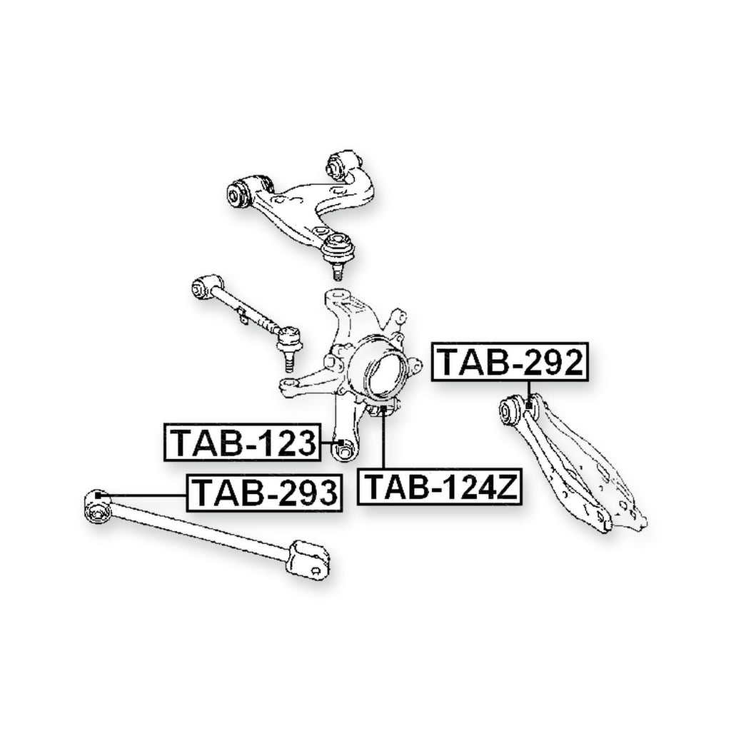 Toyota 4Runner Rear Lower Knuckle Floating Bushing