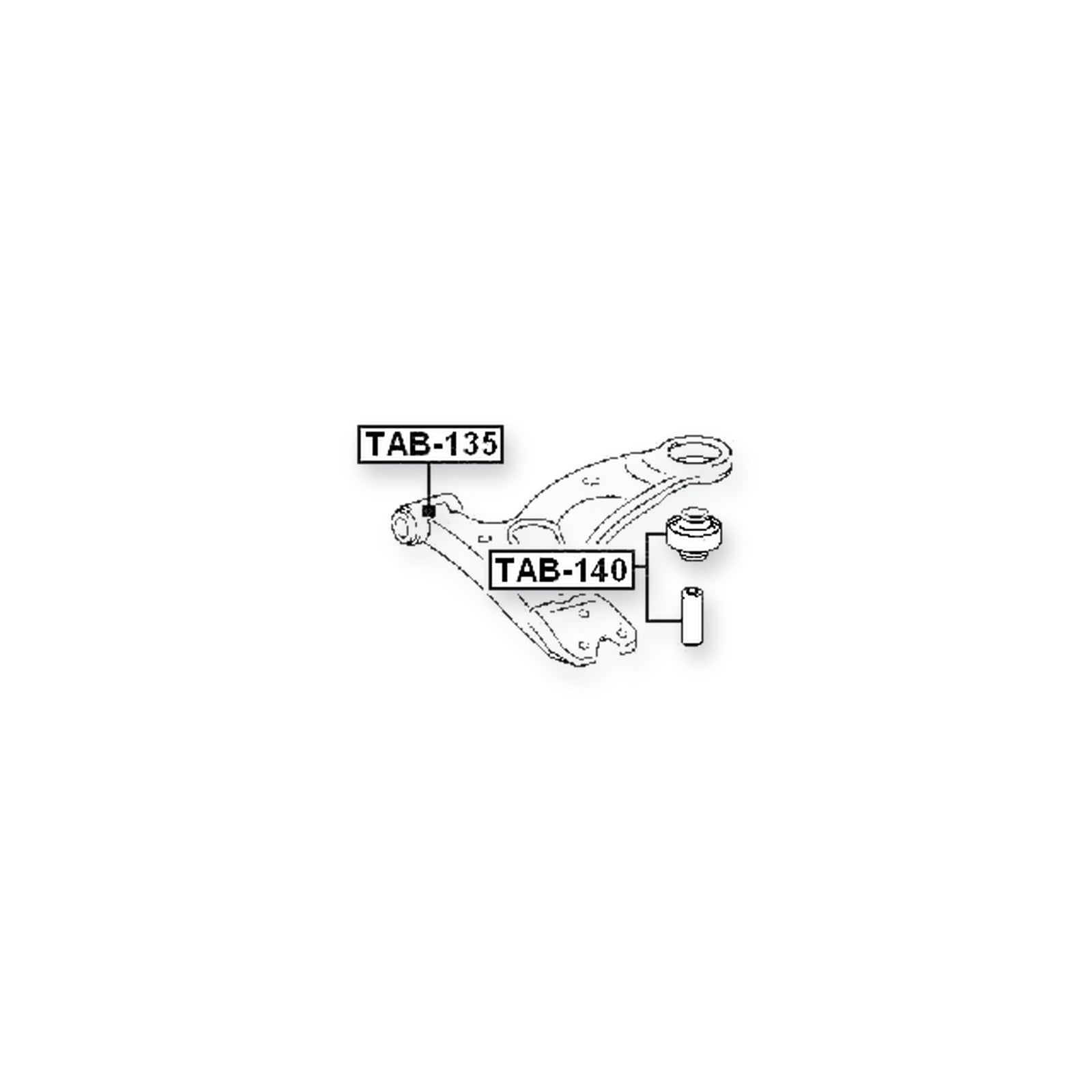 Toyota Caldina Front Lower Bushing, Control Arm