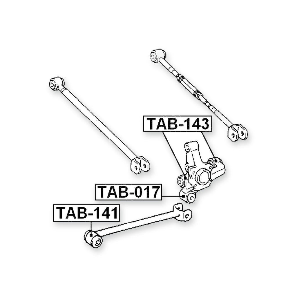 Toyota Avalon MCX10 Front Trailing Rod Bushing
