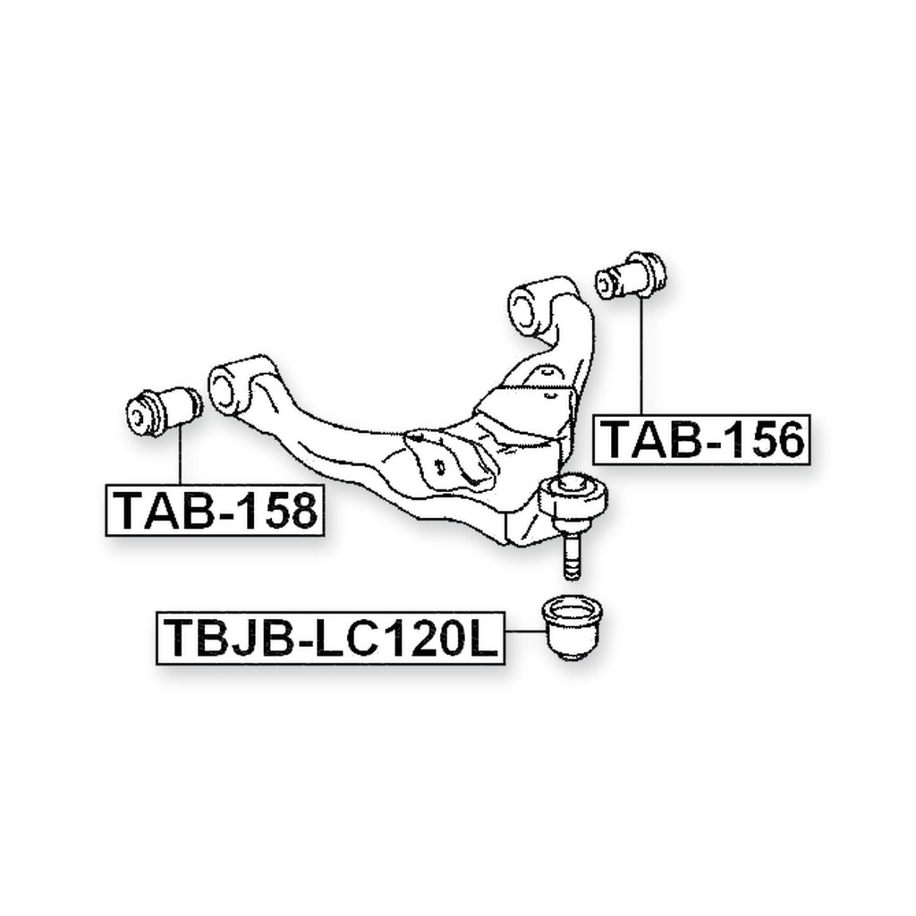 Toyota 4Runner Front Lower Bushing, Control Arm