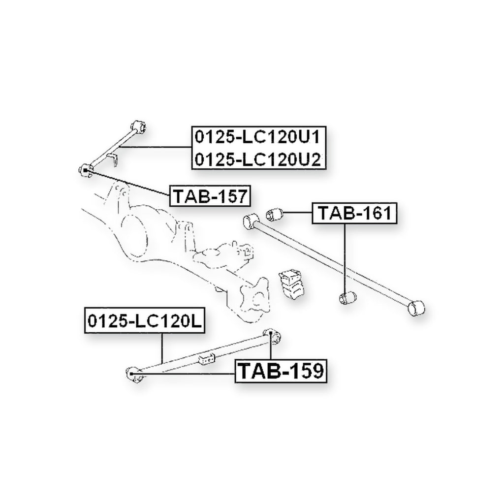 Toyota 4Runner Rear Inner Bushing, Transverse Arm