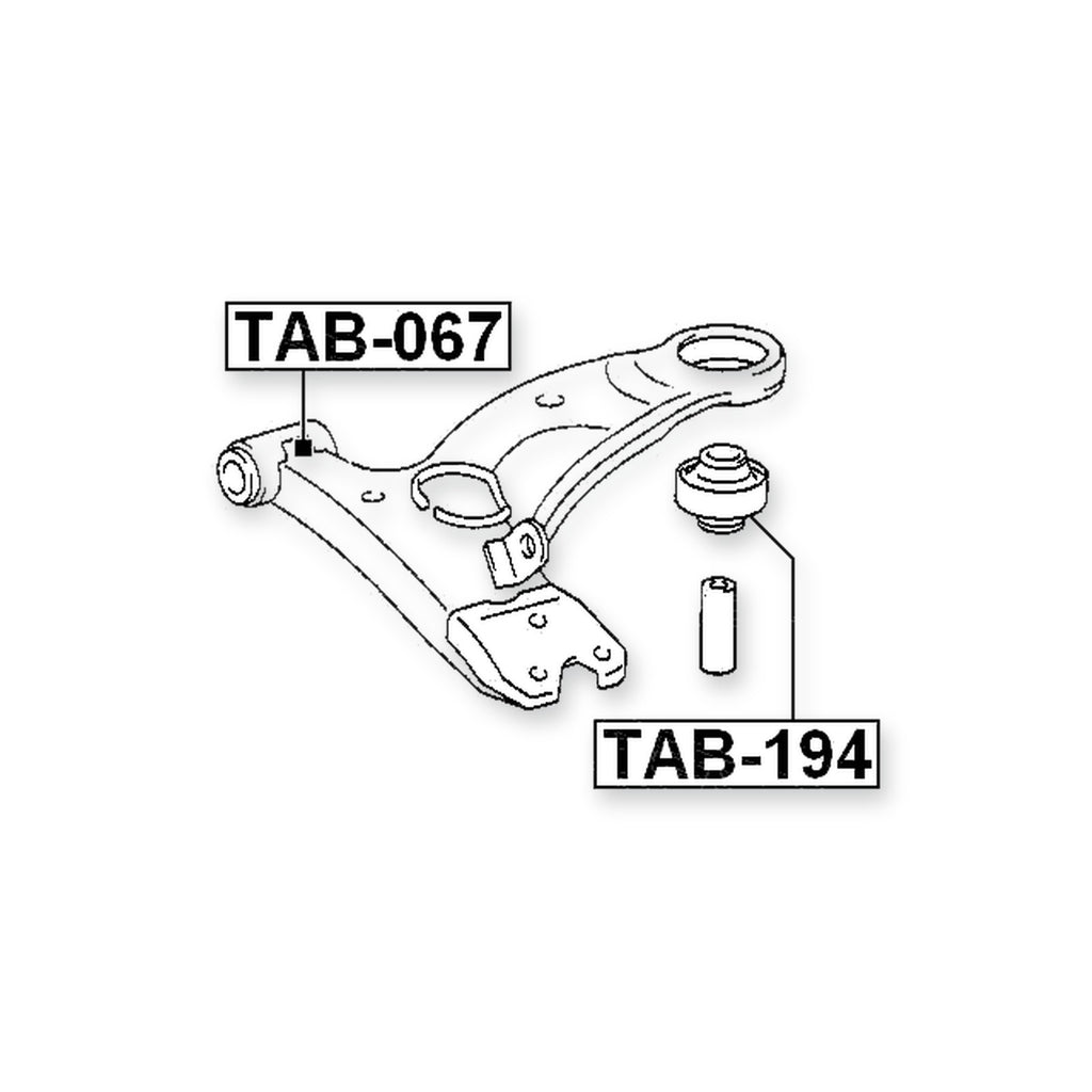 Toyota Caldina Front Lower Bushing, Control Arm